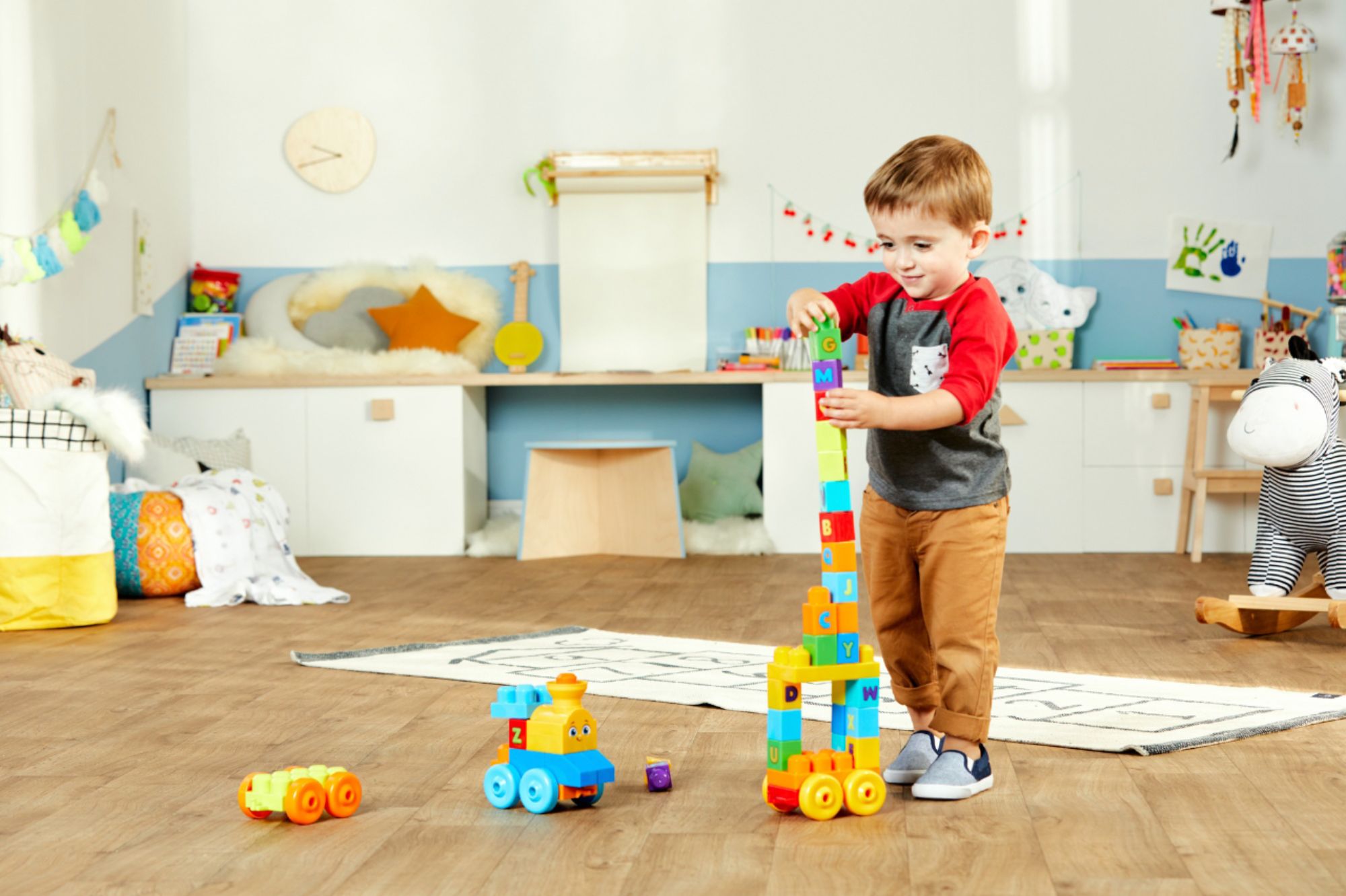 mattel mega bloks fisher price big building lego blocks sound and music abc alphabet train 乐高积木火车音乐玩具